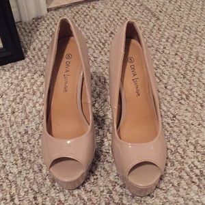 Nude high heels